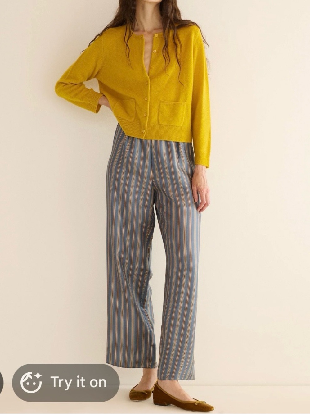 Doen Lavona Stripe Pants XS Pierrot